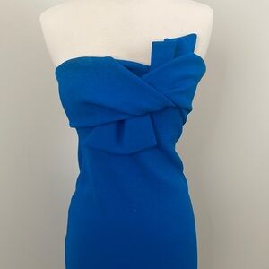 TOPSHOP Royal blue - bodycon dress from Topshop. MIDI length Fits like a glove.